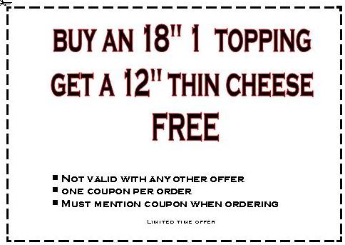 Pizza deals factory coupons